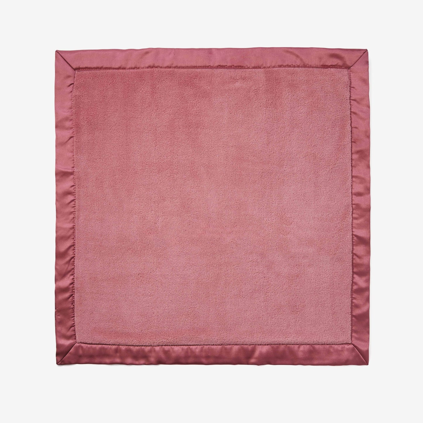 Mauve Coral Fleece Baby Security Blanket
