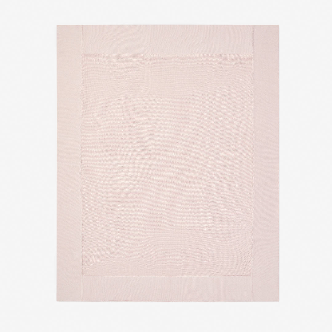 Pale Pink Sofia + Finn Knit Baby Blanket