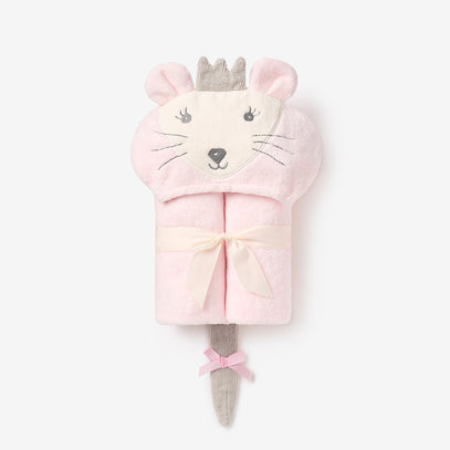 Mouse Hooded Baby Bath Wrap