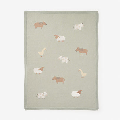 On the Farm Knit Blanket