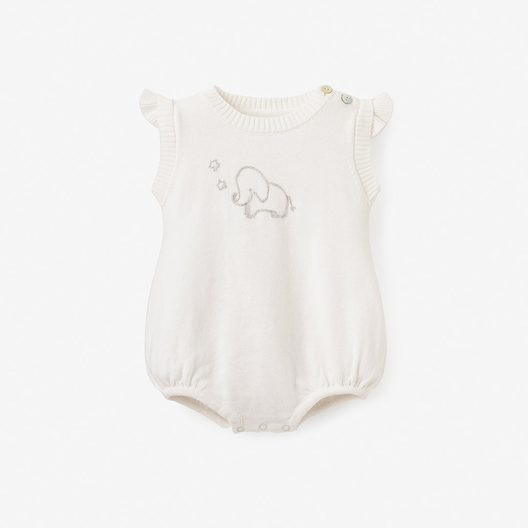 Elephant Flutter Sleeve Knit Bubble