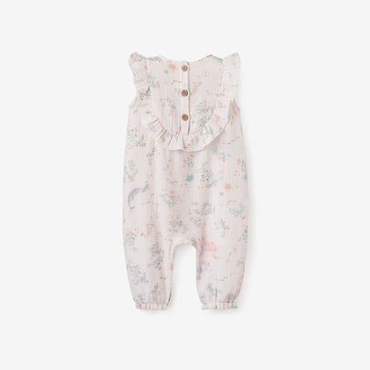 Sea Magic Sleeveless Organic Muslin Jumpsuit