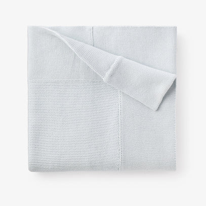 Pale Blue Sofia + Finn Knit Baby Blanket