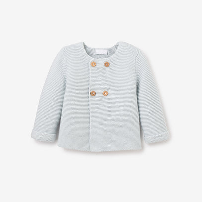 Sofia & Finn Pale Blue Knit Baby Cardigan