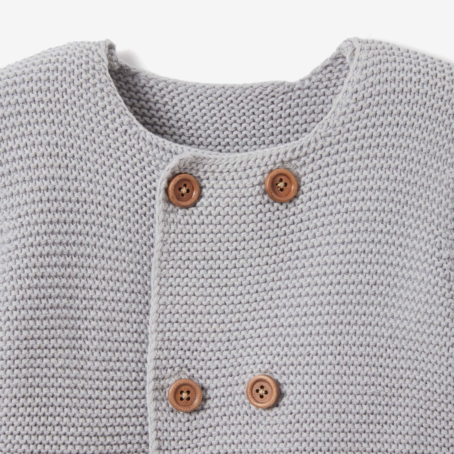 Sofia & Finn Gray Knit Baby Cardigan