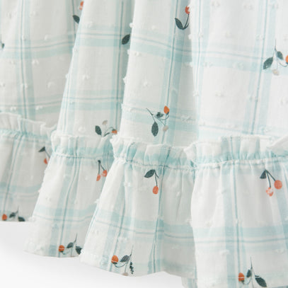 Strawberry Picnic Swiss Dot Sundress w/ Bloomer