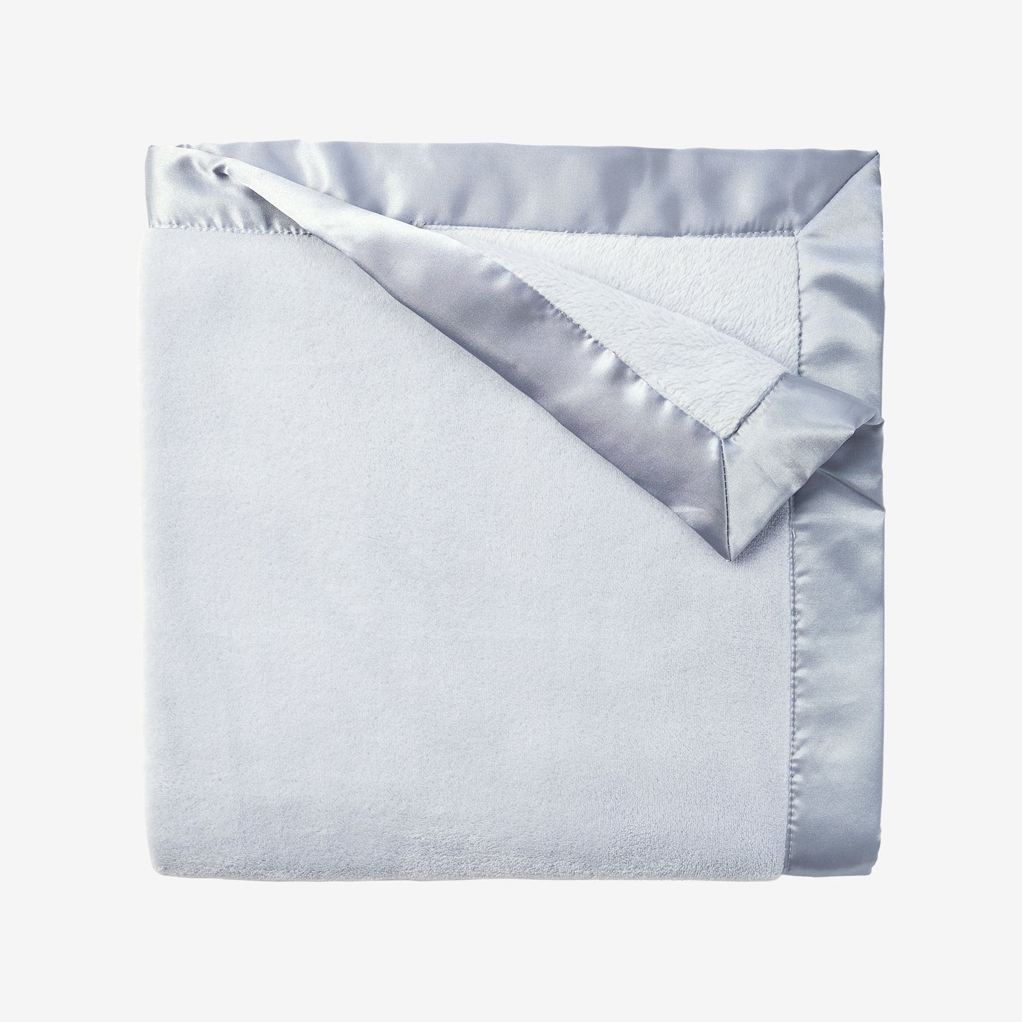 Pale Blue Coral Fleece Baby Stroller Blanket