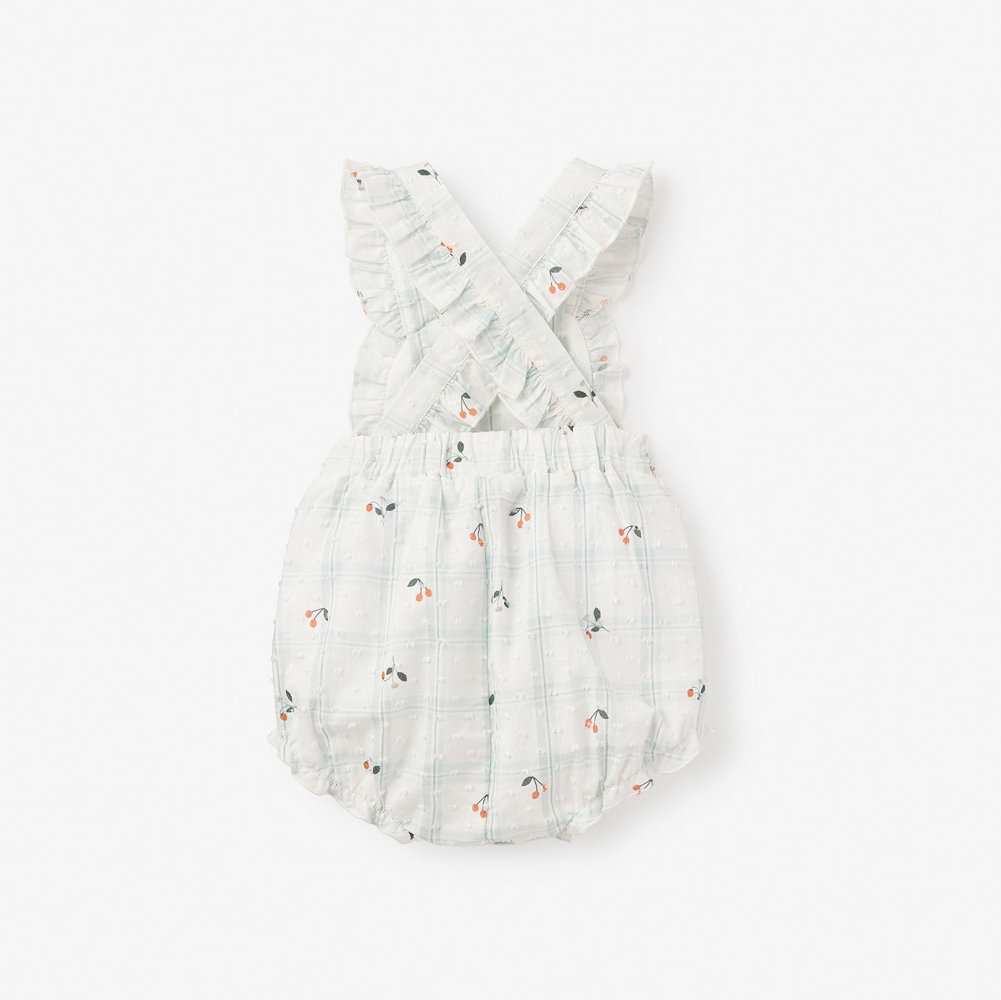 Strawberry Picnic Swiss Dot Sunsuit