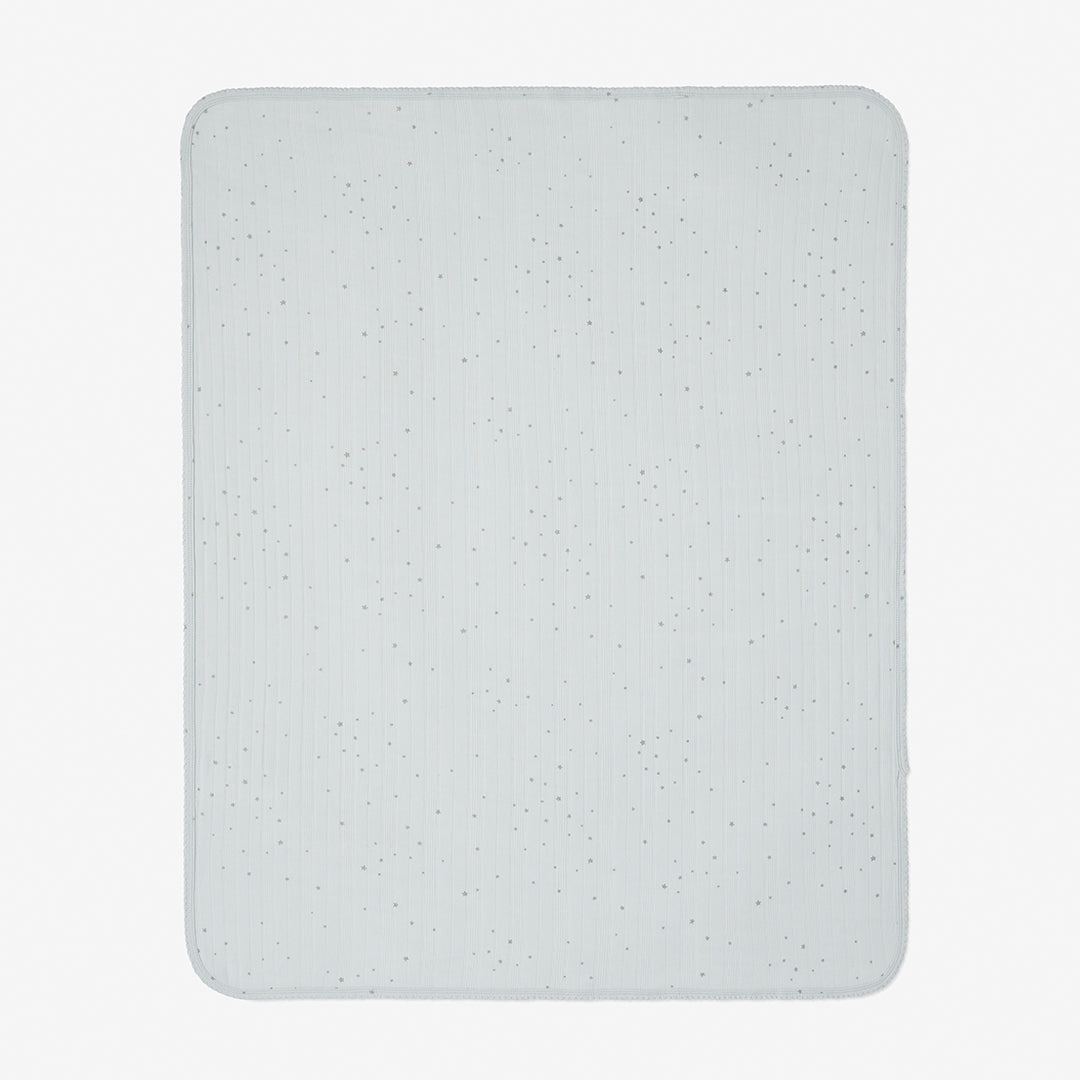 Blue Celestial Organic Cotton Ribbed Baby Blanket