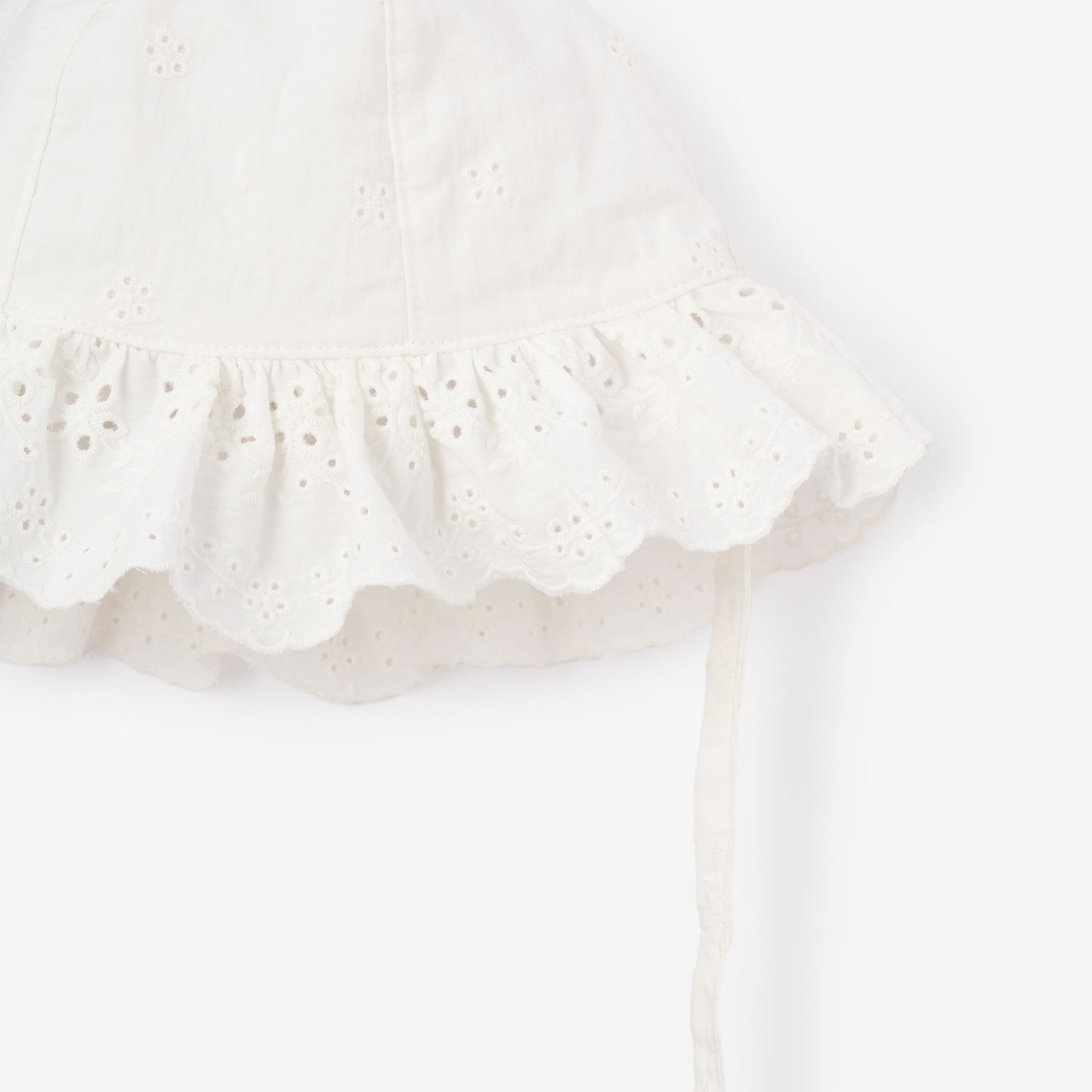 Eyelet Lace Ruffle Sunhat