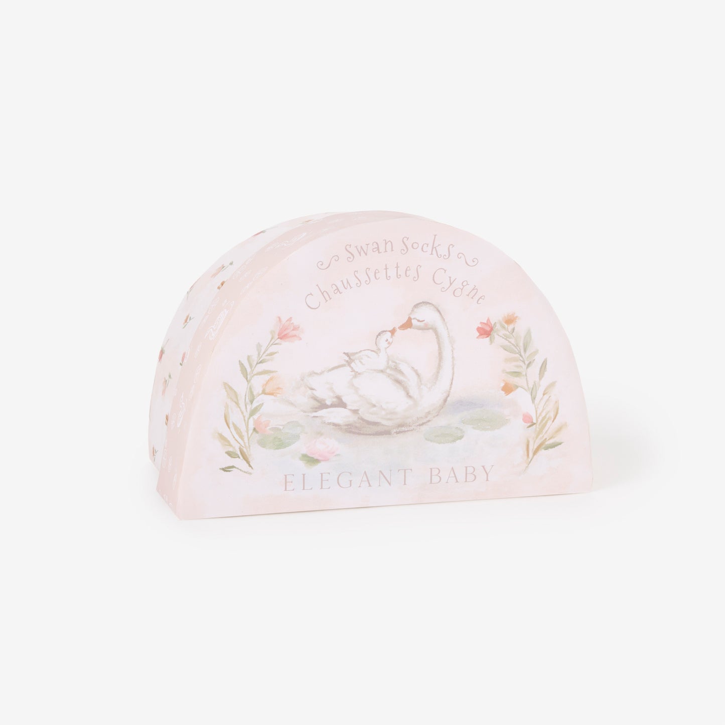 Swan Non-Slip Baby Socks 6 PK