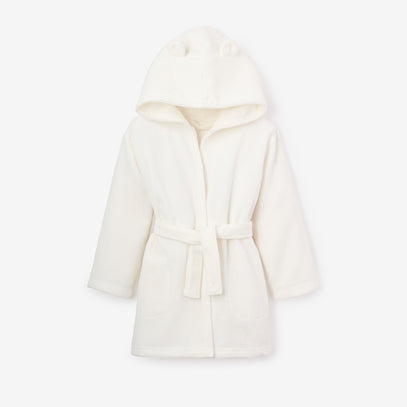 White 2-4T Terry Bath Robe