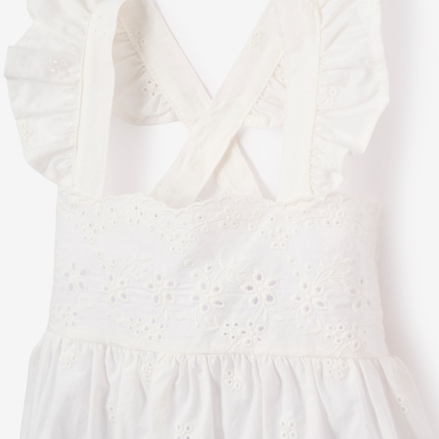 Eyelet Lace Ruffle Sunsuit