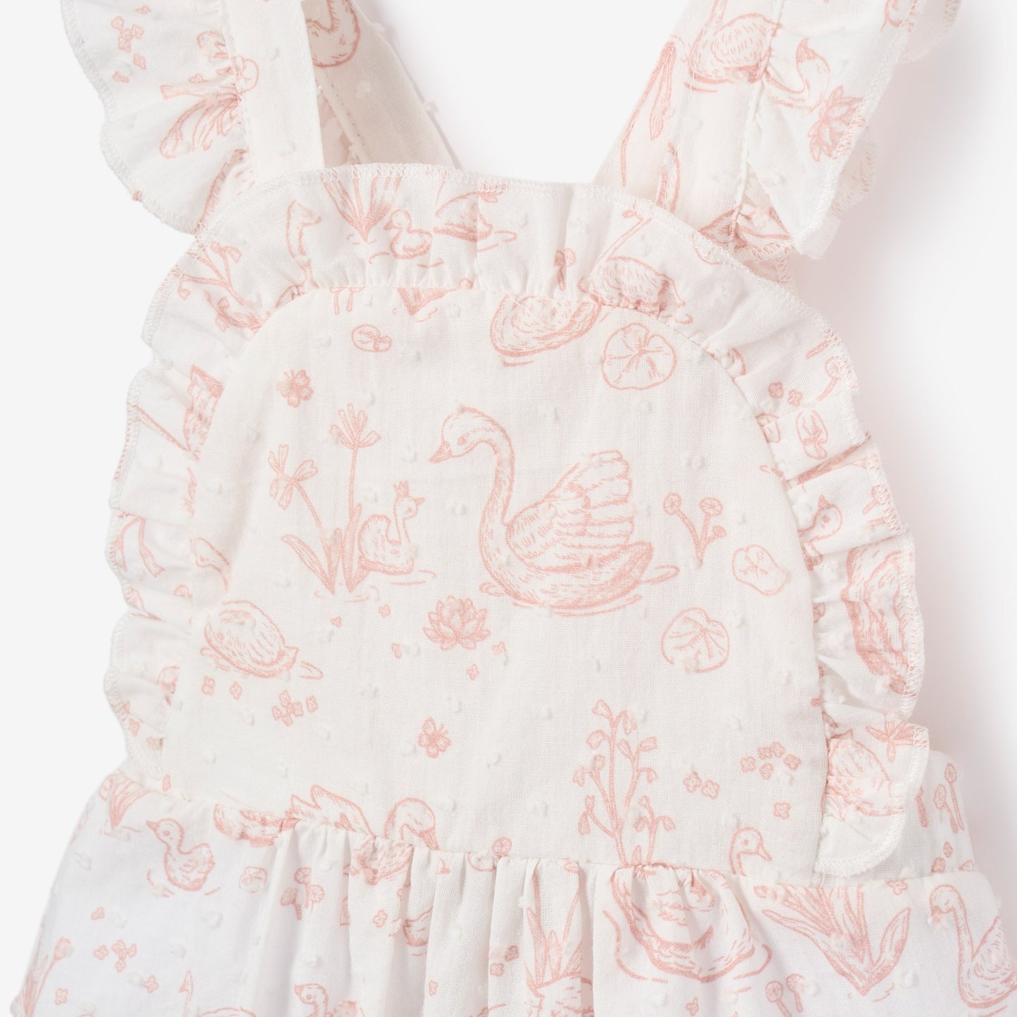 Swan Toile Swiss Dot Sunsuit