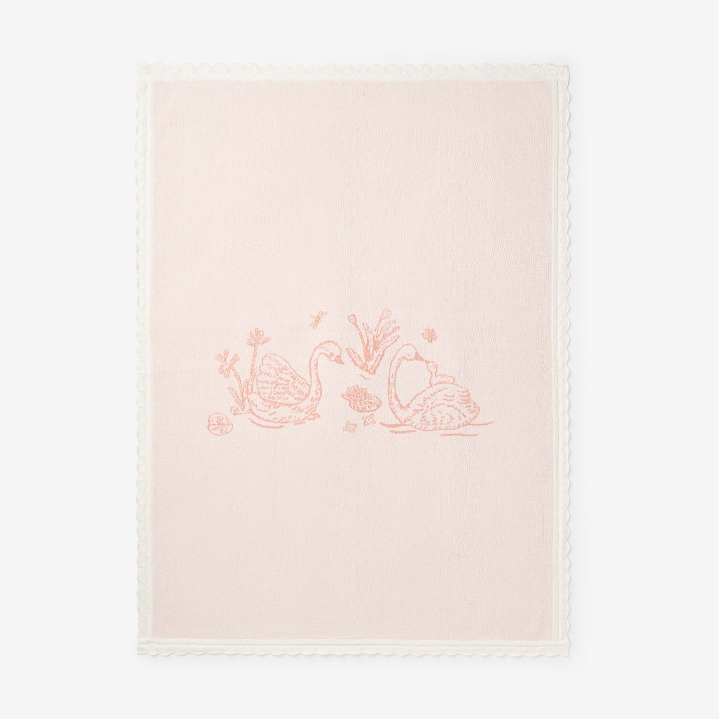 Swan Knit Blanket