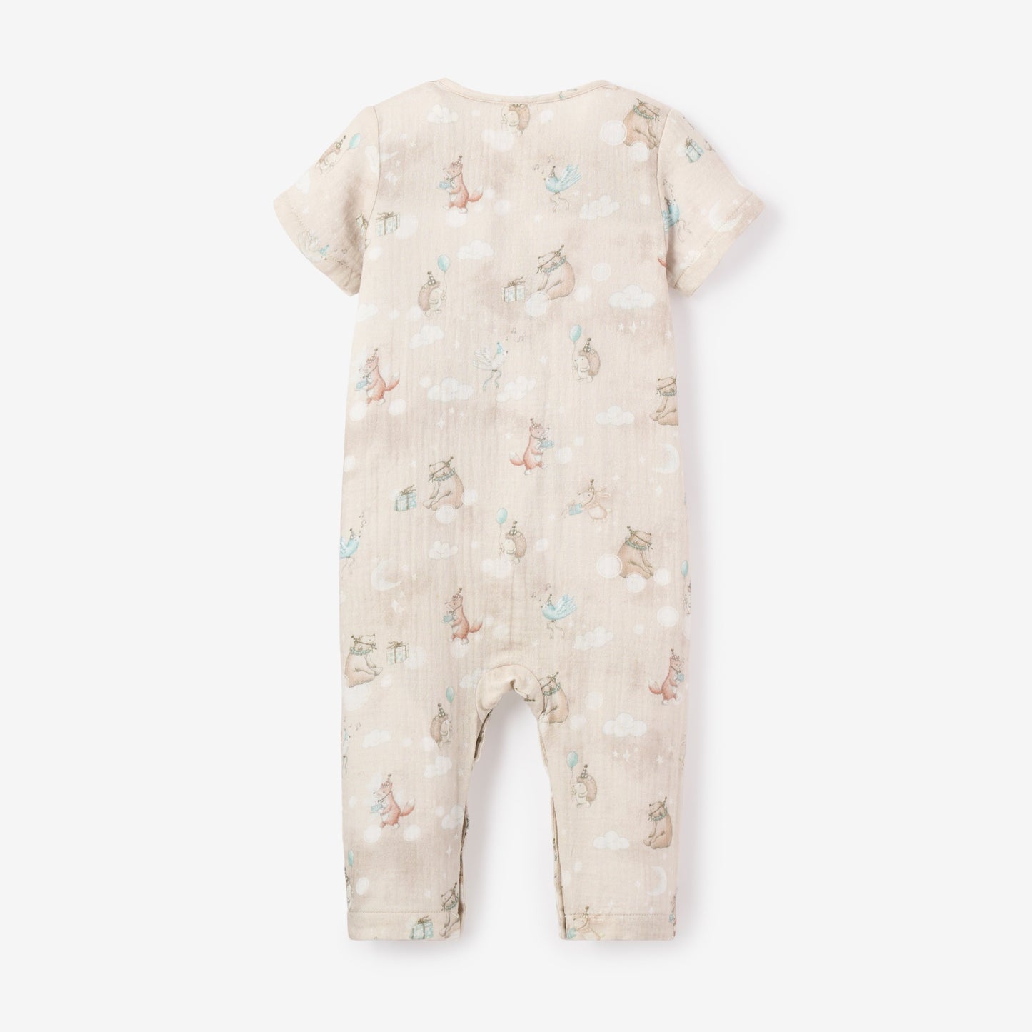 Birthday Print Organic Cotton Muslin Jumpsuit