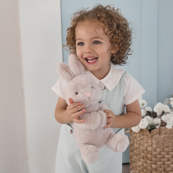 Mama + Baby Bunny Plush Rattle Toy Set