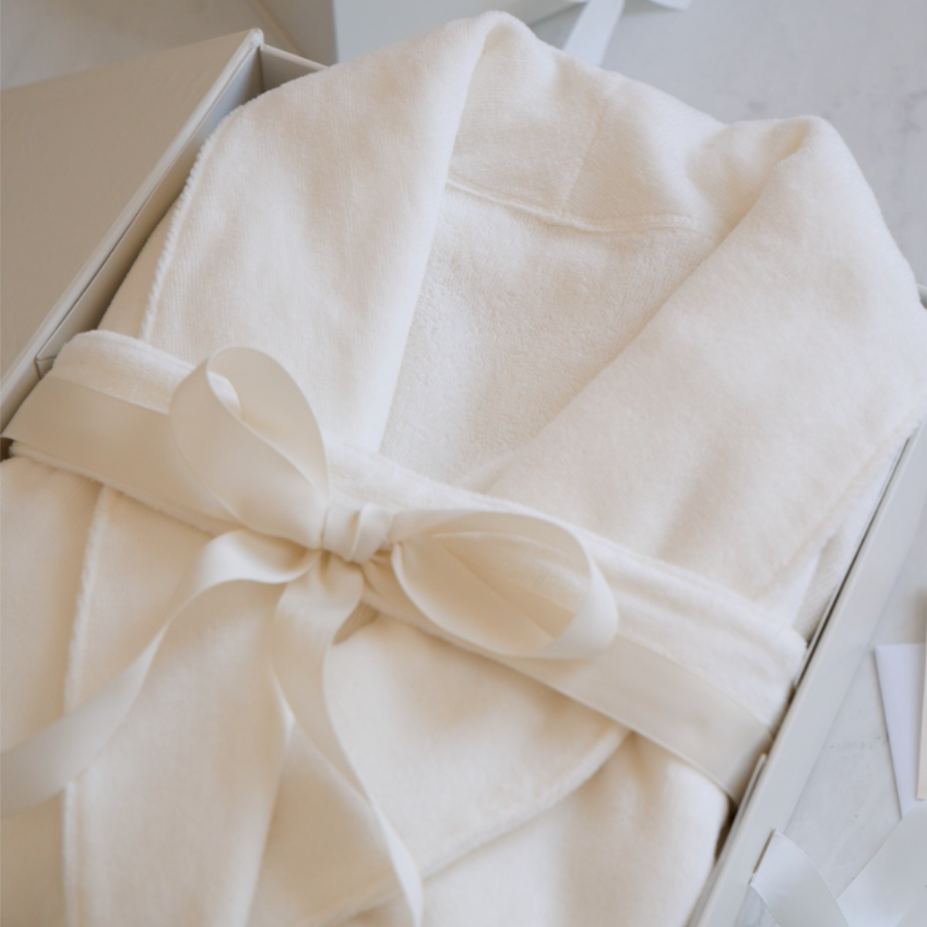 White Adult O/S Terry Bath Robe