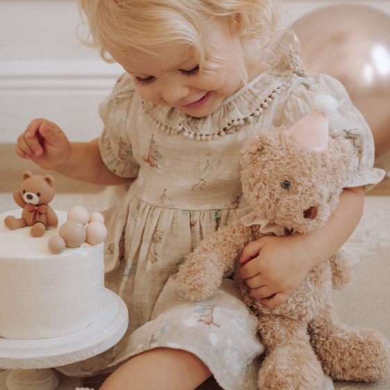 Birthday Print Organic Cotton Muslin Dress