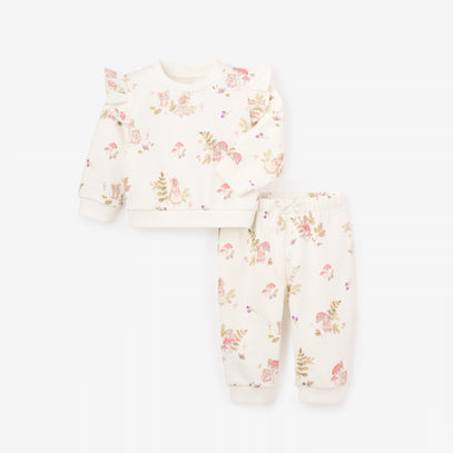 Magical Mouse Print Organic Fleece Jogger Set