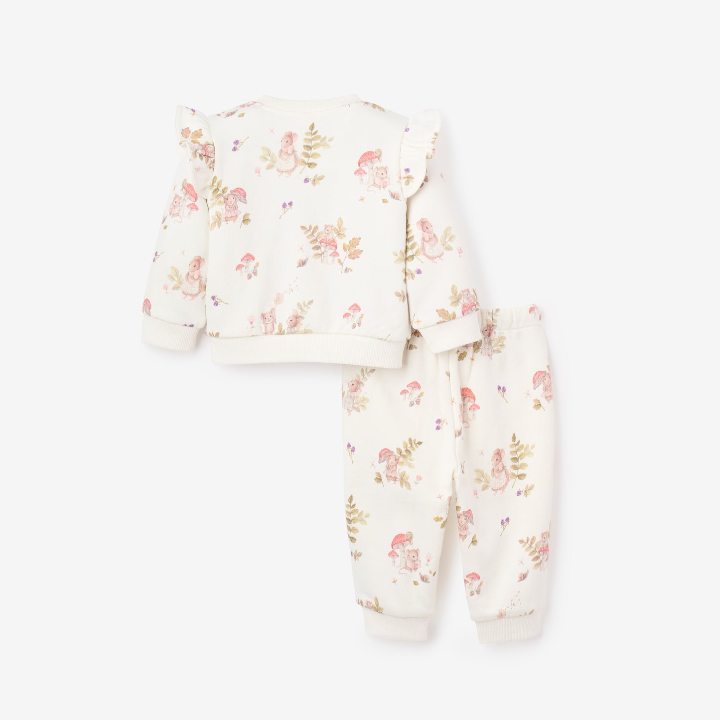 Magical Mouse Print Organic Fleece Jogger Set
