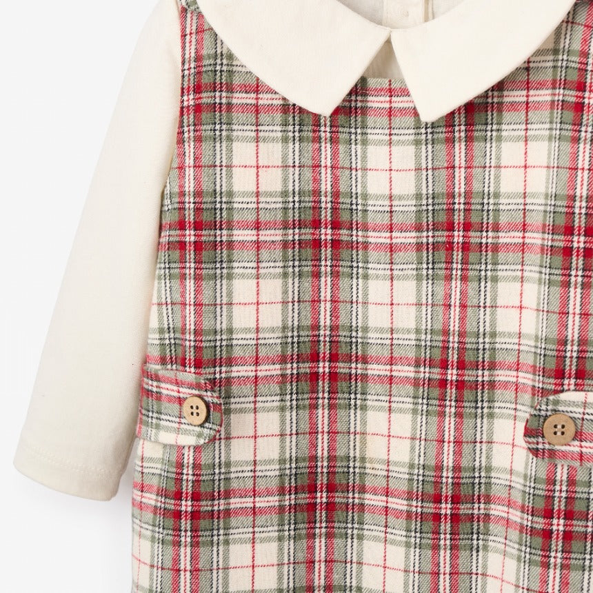 Winter Tartan Jon Jon + Shirt Set
