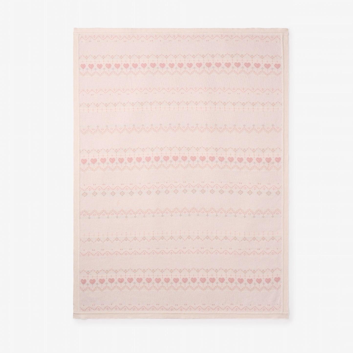 Love Fairisle Knit Baby Blanket