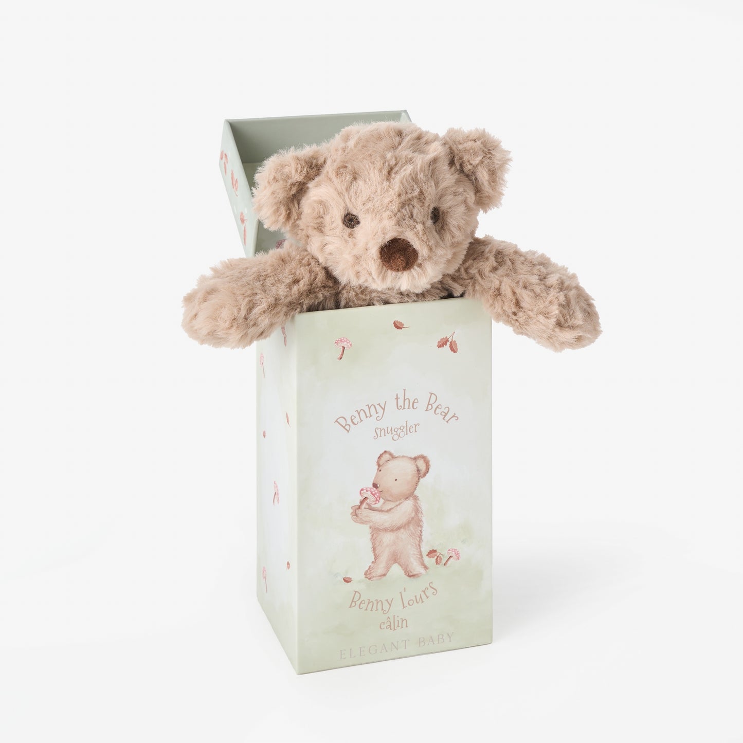 Bear Snuggler Plush Security Blanket W/ Gift Box