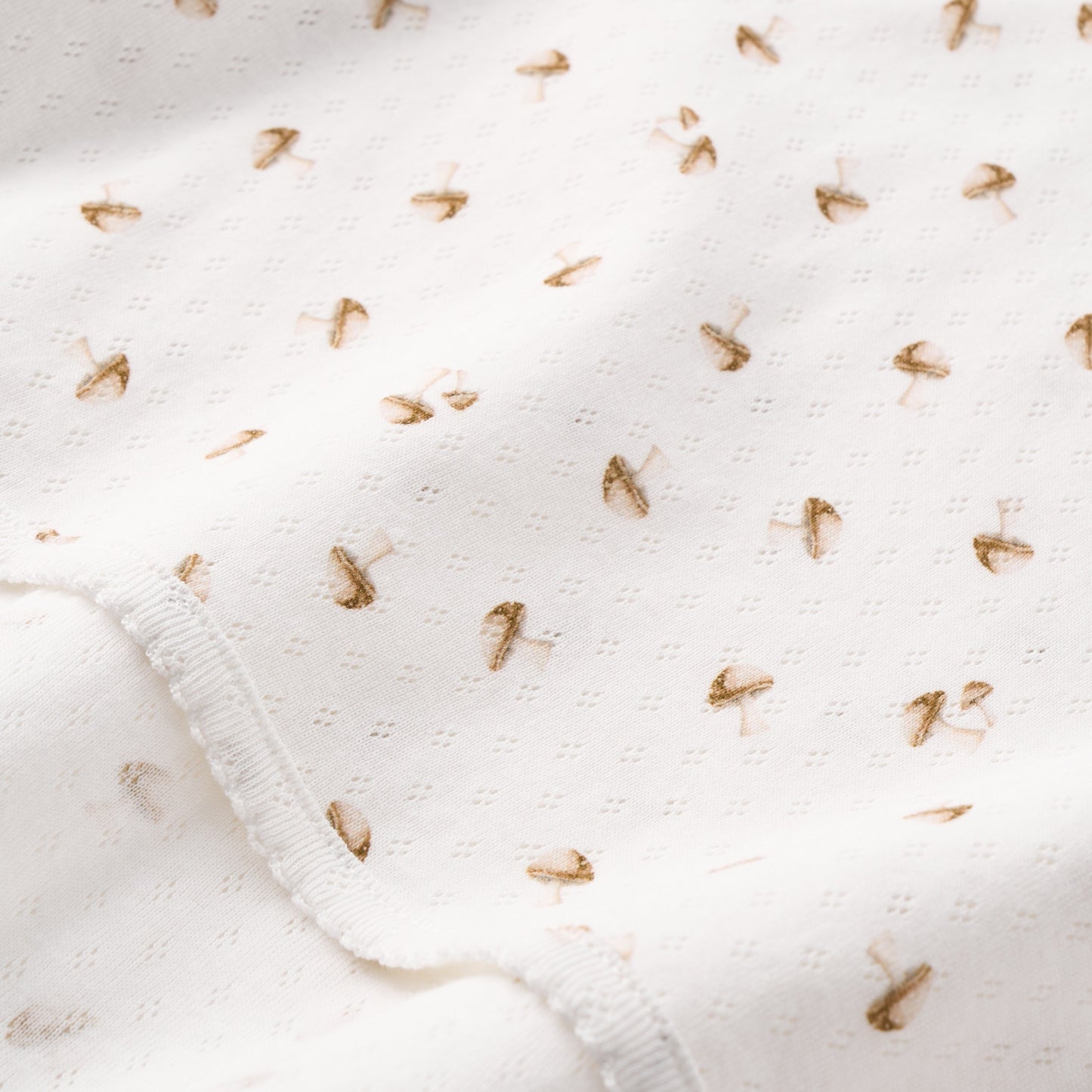 Forest Forager Organic Cotton Pointelle Baby Blanket