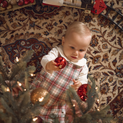 Winter Tartan Jon Jon + Shirt Set