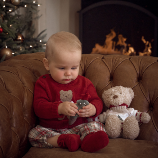 Christmas Bear W/ Gift Box