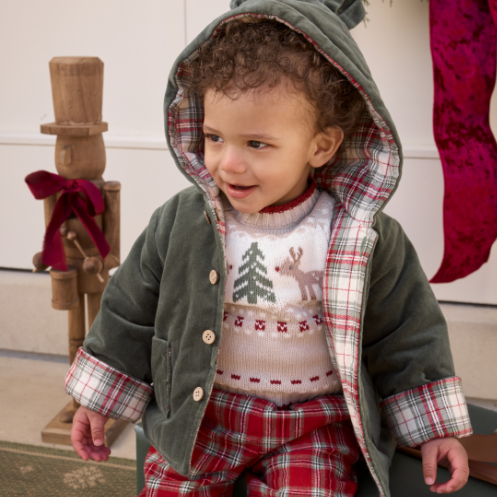 Holiday Fairisle Sweater + Tartan Pant Set