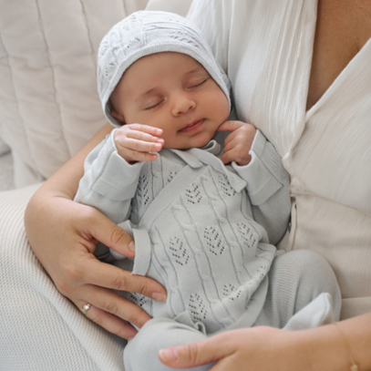 Cloud Blue Baby Layette Set w. box