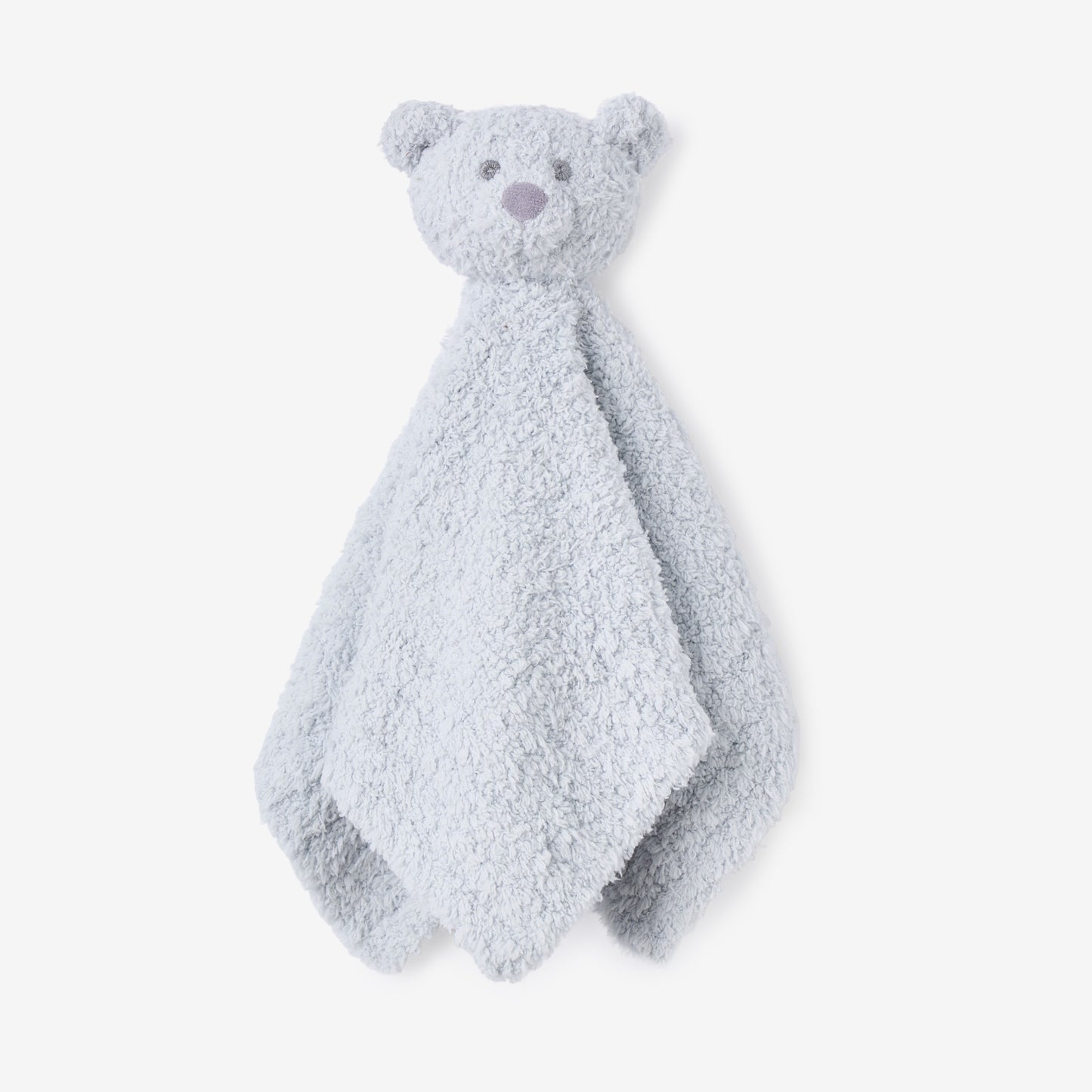 Feather Knit Blue Bear Security Blanket