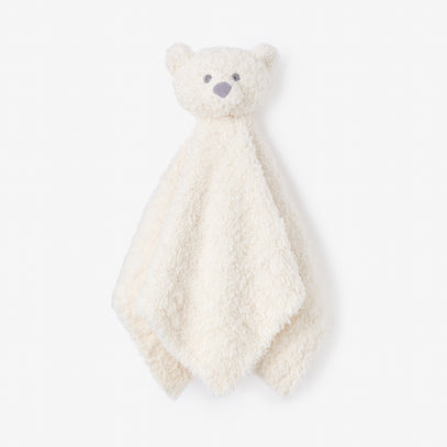 Feather Knit White Bear Security Blanket