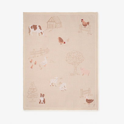 Petite Farmstead Knit Blanket