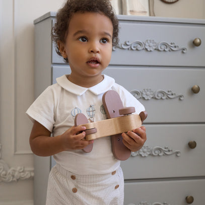 Up & Away Embroidered Bodysuit & Seersucker Short Set