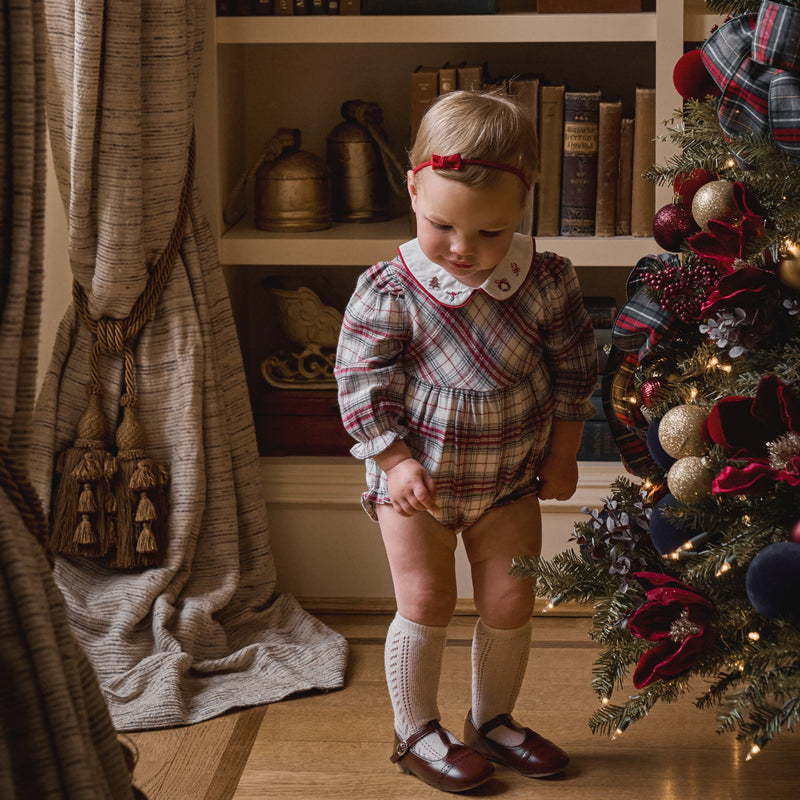 Langley Tartan Bubble w/ Embroidered Collar