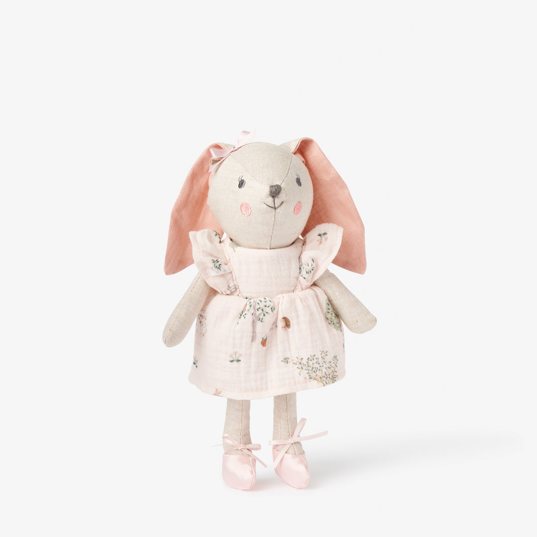 10" Charlotte the Bunny Linen Toy Boxed