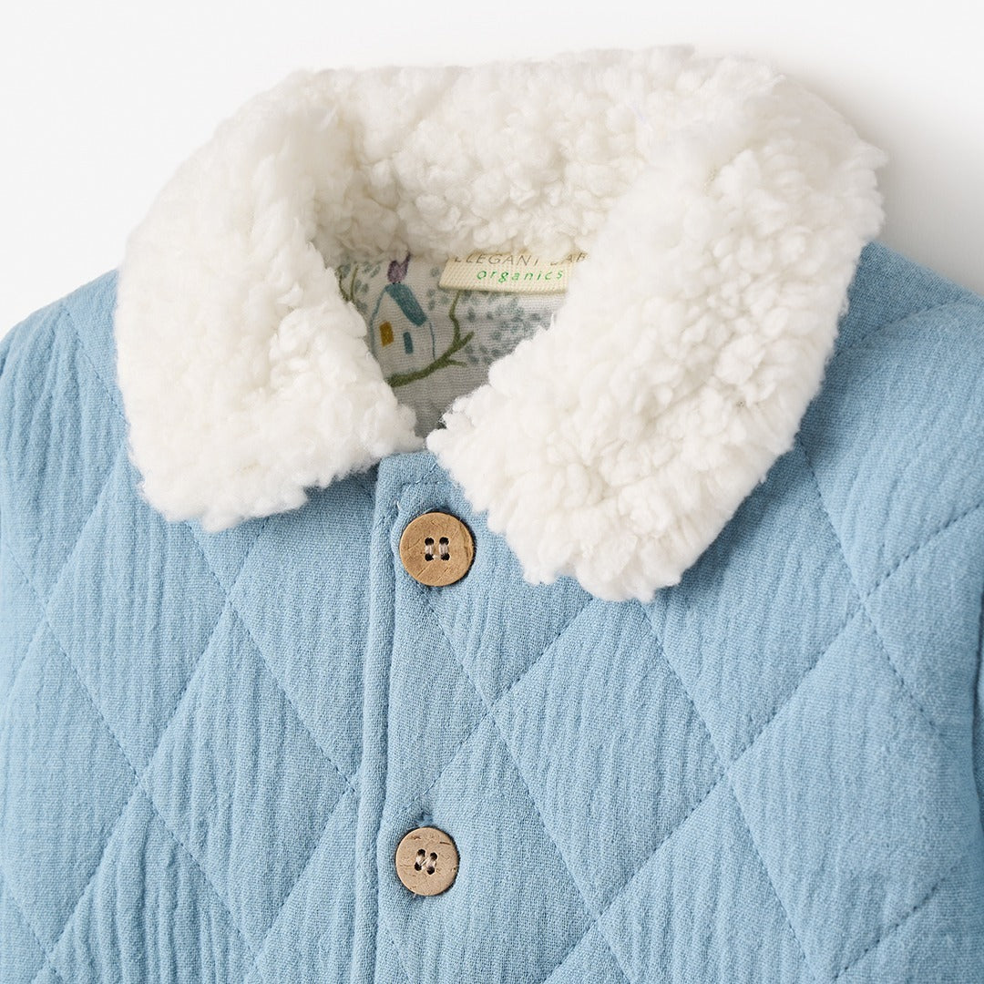 Treehouse Forest Organic Muslin Quilted Jacket