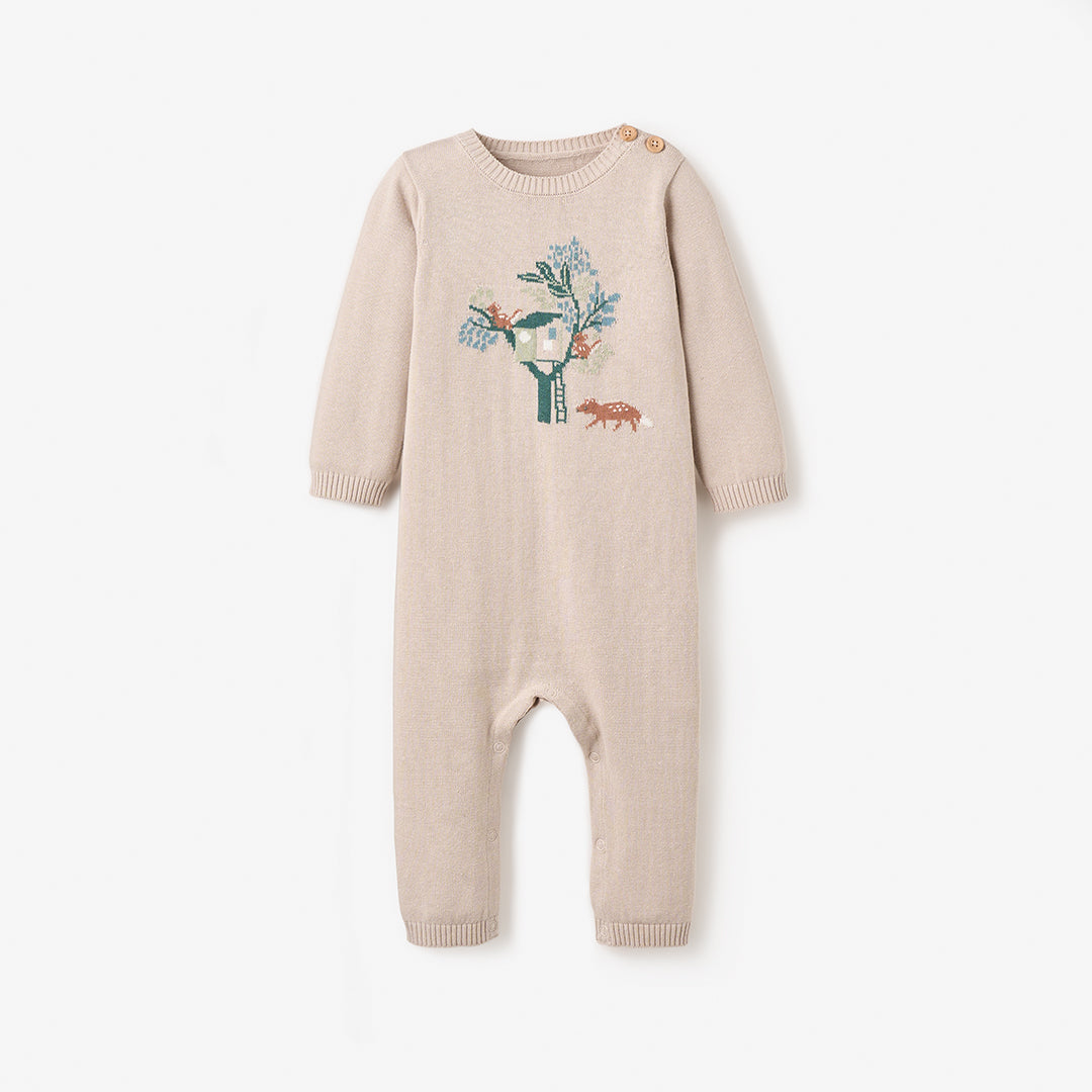 Treehouse Forest Knit Jumpsuit
