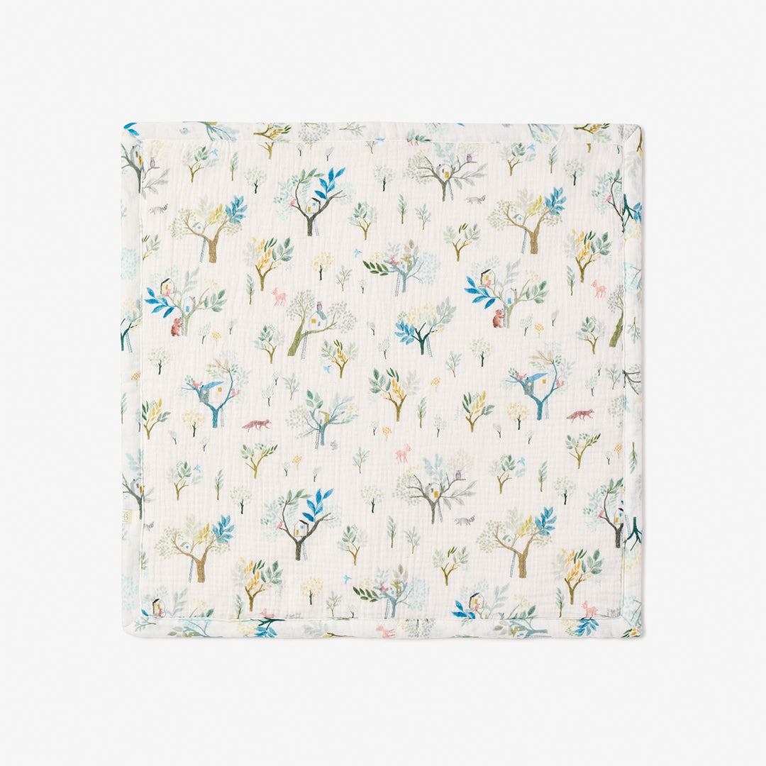 Treehouse Forest Organic Muslin Fur Back Security Blankie