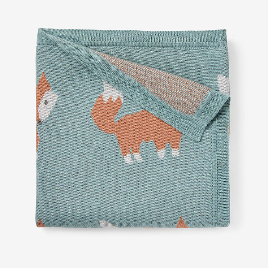 Fox Knit Baby Blanket Elegant Baby