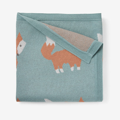 Fox Knit Baby Blanket