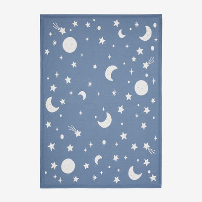 Slate Celestial Knit Baby Blanket