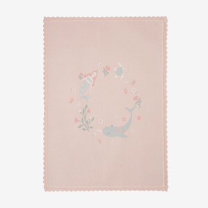 Mermaid Sea Magic Cotton Knit Baby Blanket