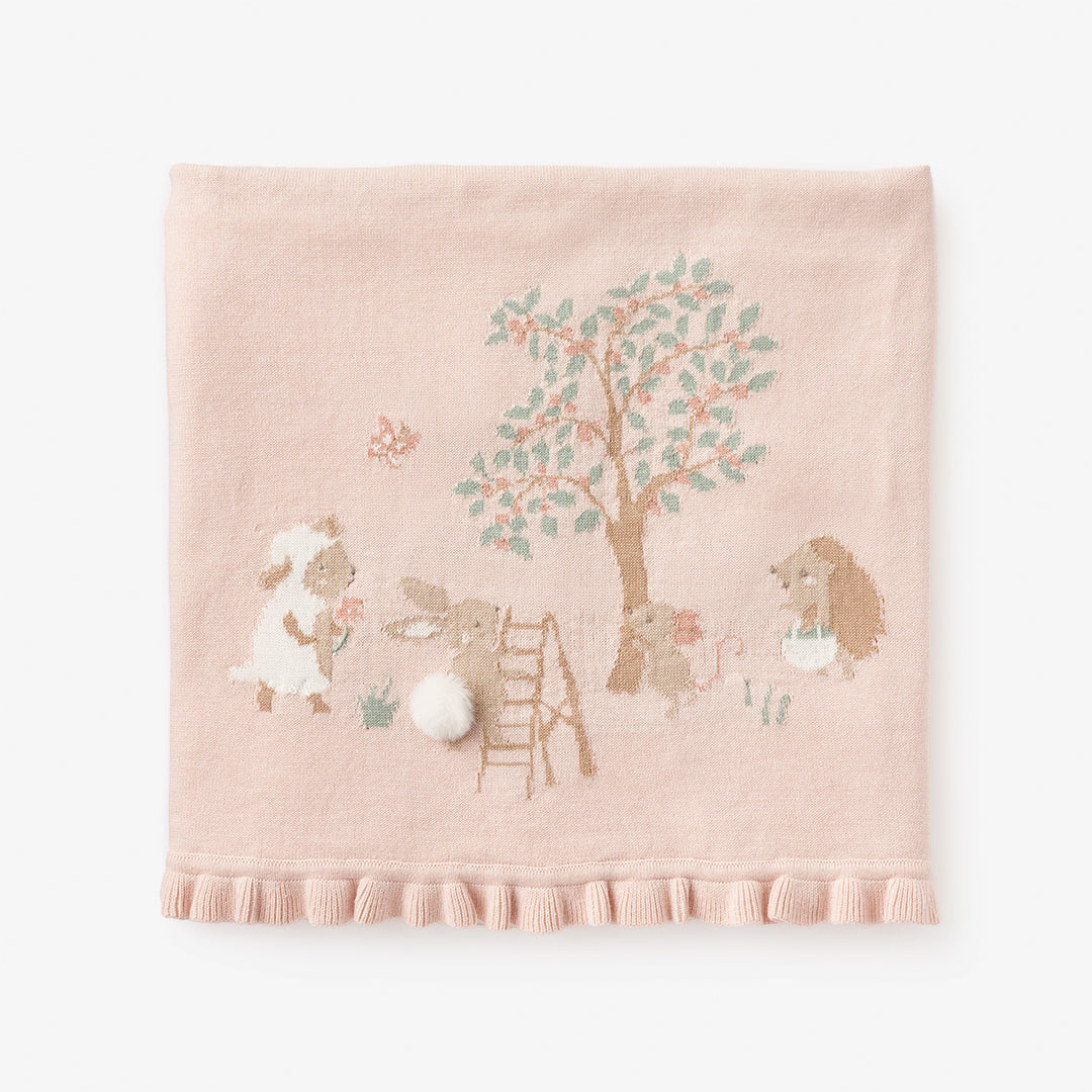 Garden Picnic Knit Blanket