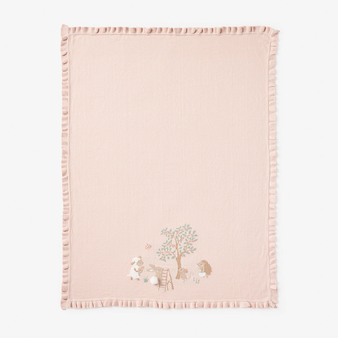 Garden Picnic Knit Blanket