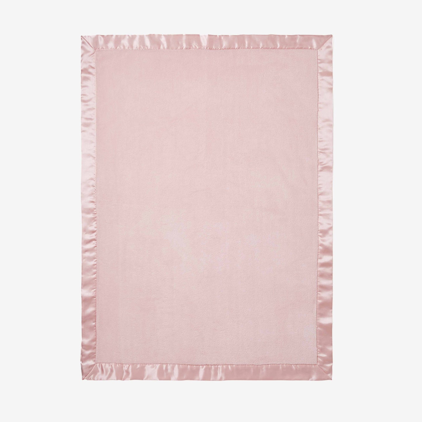 Pale Pink Coral Fleece Baby Stroller Blanket