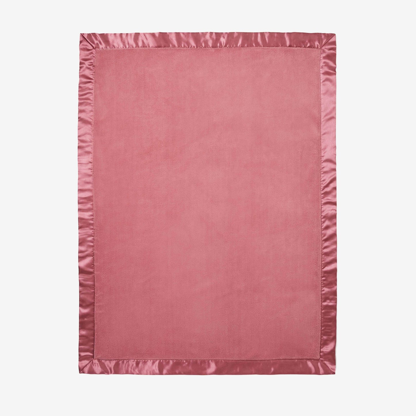 Mauve Coral Fleece Baby Stroller Blanket
